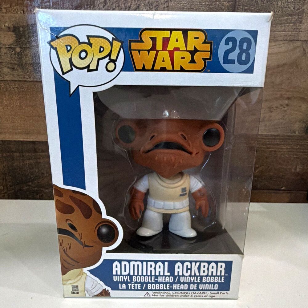 Funko Pop! Star Wars Admiral Ackbar #28 Vinyl Bobble-Head Figure 2013